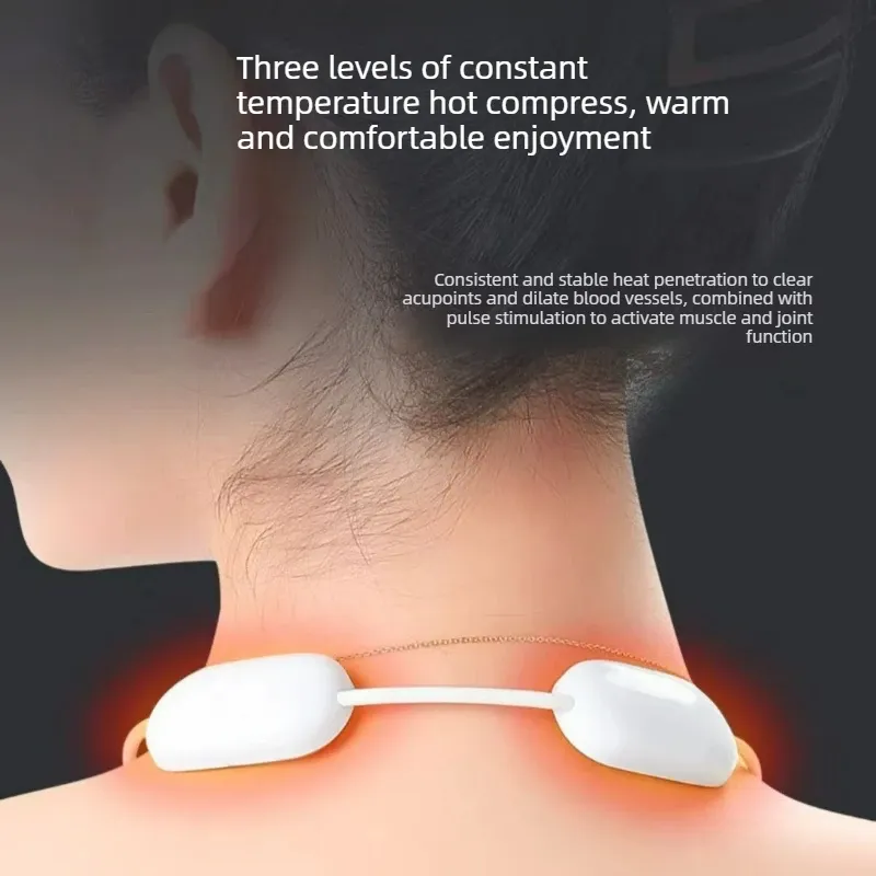 Système de massage cervical intelligent - 5 modes de fréquence, design ergonomique enveloppant pour le bureau et les voyages 2