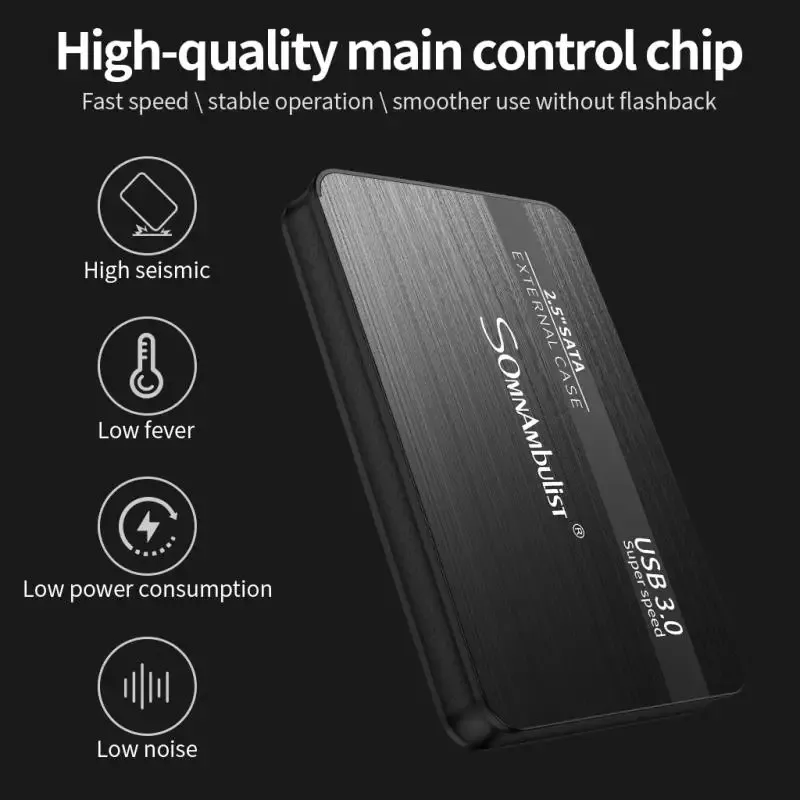 Disque dur externe portable, en situation