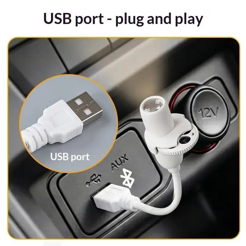 Projecteur galactique USB à motifs planétaires et col flexible pour chambre à coucher 3