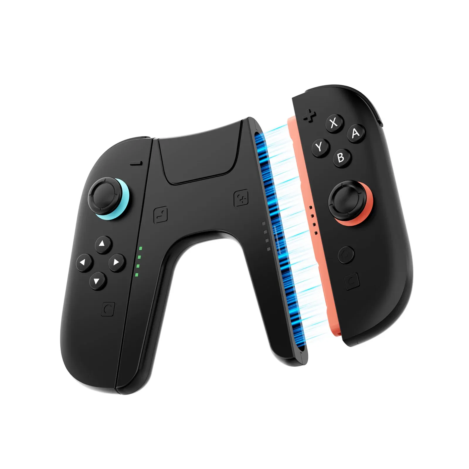 Poignée de charge double Type-C avec indicateur LED pour 2 manettes Joy-Con, compatible Switch et Switch 2 8