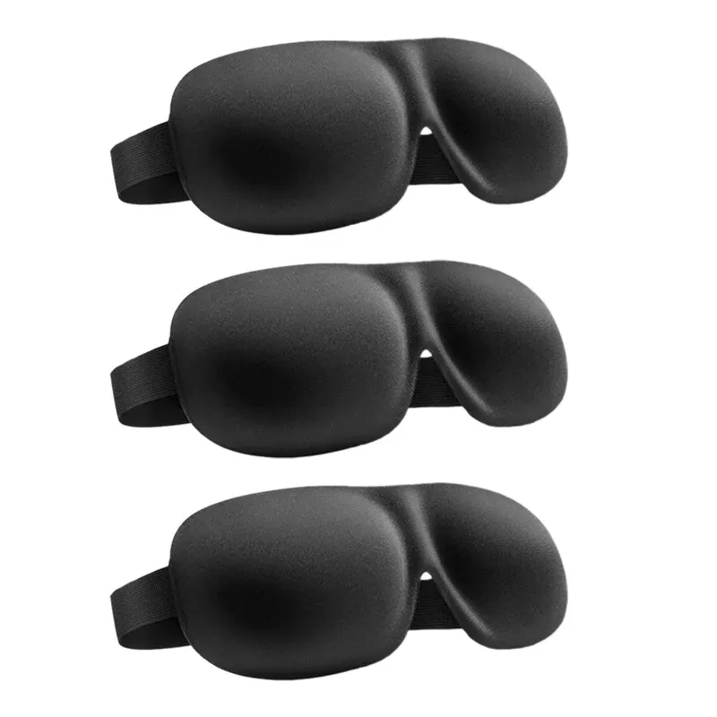 Masque de sommeil 3D, occultant, respirant, couvre-yeux, sommeil naturel, mousse à mémoire de forme, bandeau pour les yeux 10