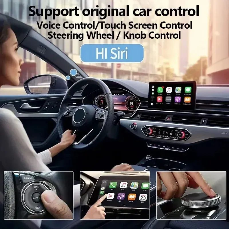 Adaptateur sans fil CarPlay et Android Auto pour véhicules d'origine, USB, Wi-Fi et Bluetooth, connexion automatique, mise à jour OTA 2