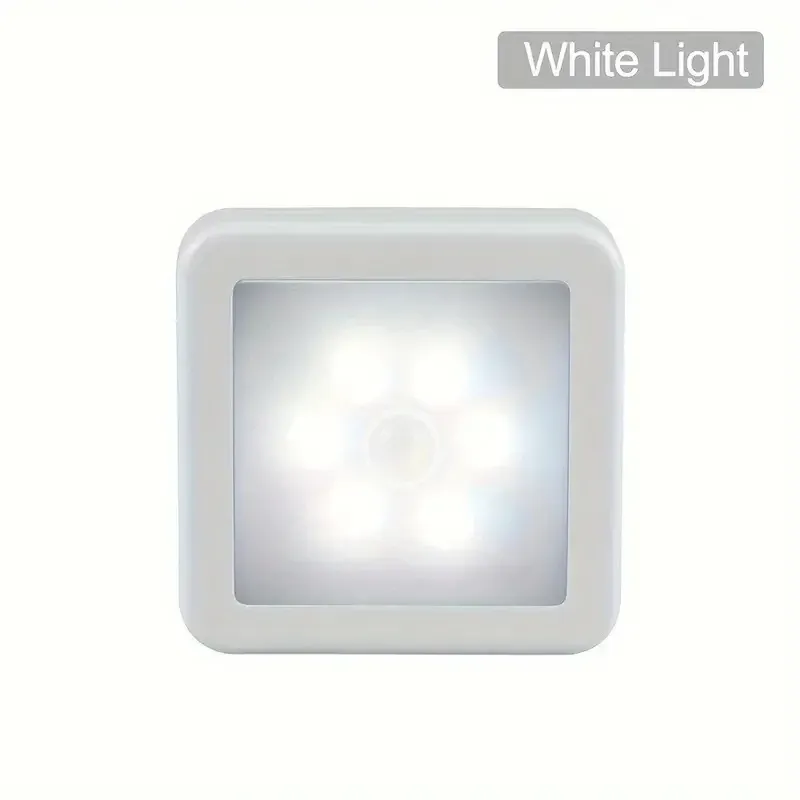 Veilleuse LED intelligente à détecteur de mouvement, fonctionnant sur piles, pour WC, chambre et couloir 12