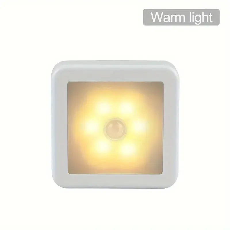 Veilleuse LED intelligente à détecteur de mouvement, fonctionnant sur piles, pour WC, chambre et couloir 13