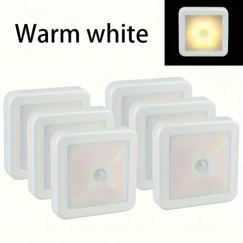 Veilleuse LED intelligente à détecteur de mouvement, fonctionnant sur piles, pour WC, chambre et couloir 10