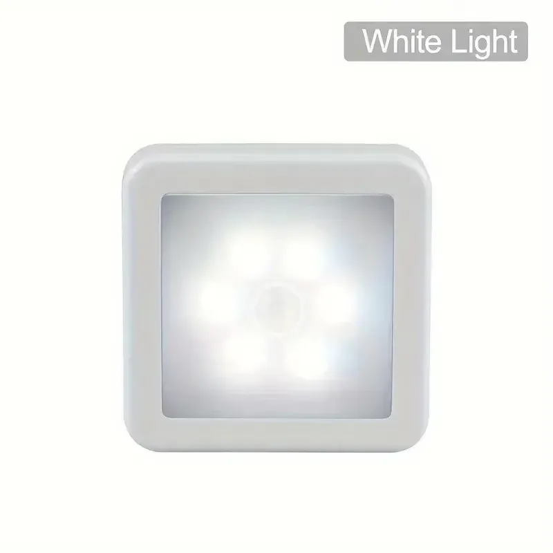 Veilleuse LED intelligente à détecteur de mouvement, fonctionnant sur piles, pour WC, chambre et couloir 7