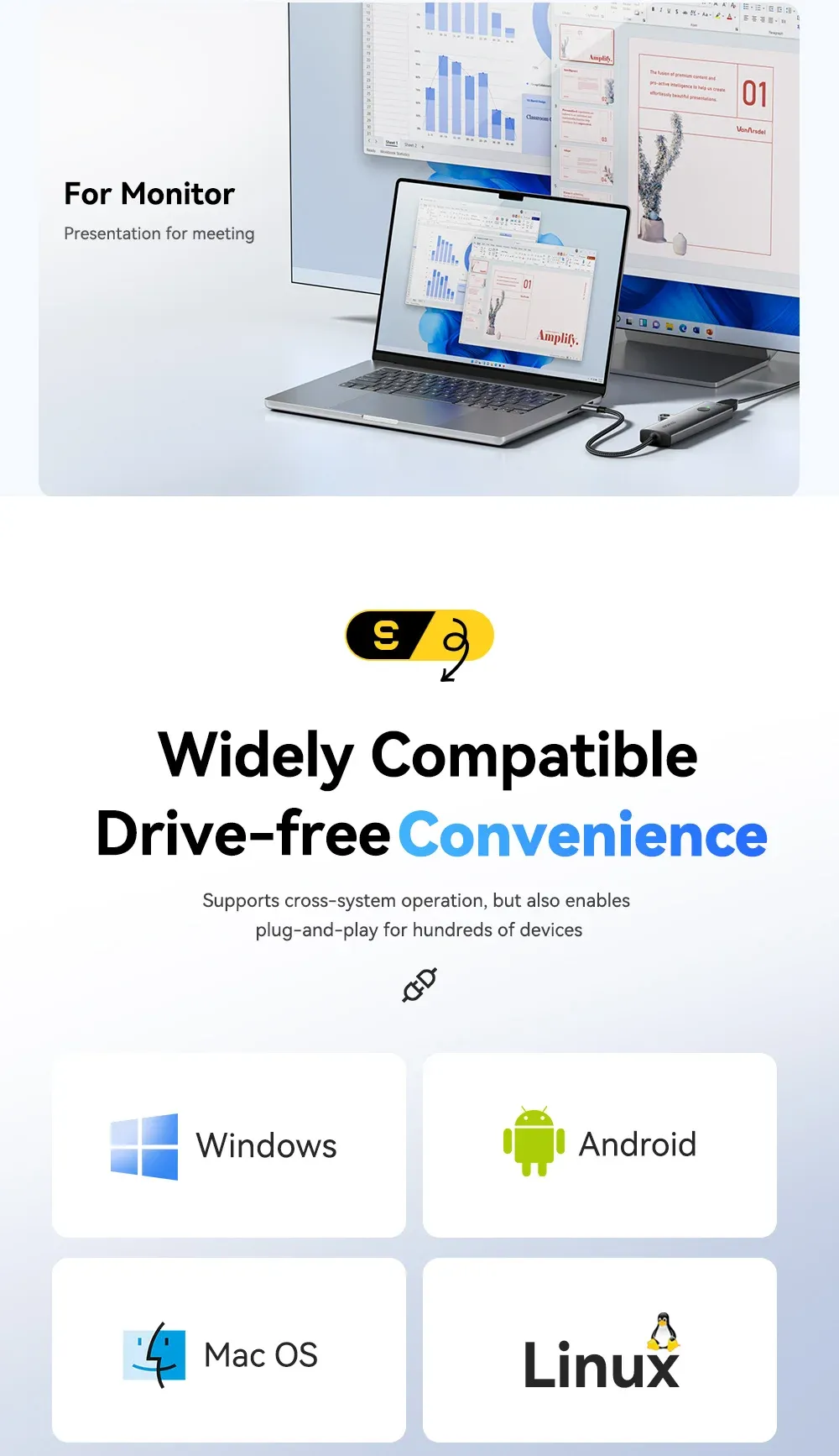 Finition premium du hub USB-C