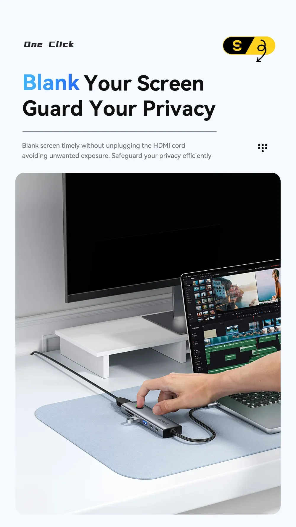 Ports du hub USB-C