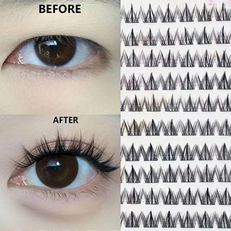 Cils auto-adhésifs C-Curl sans colle, pour le quotidien et les occasions spéciales, faciles à appliquer pour les débutantes 5