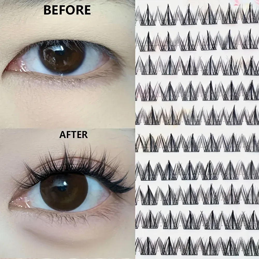 Cils auto-adhésifs C-Curl sans colle, pour le quotidien et les occasions spéciales, faciles à appliquer pour les débutantes 8