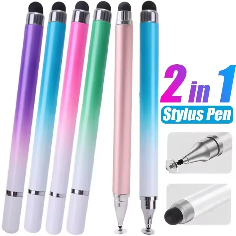 Stylet universel 2 en 1 pour tablette et smartphone Android et iOS, stylet pour iPad, stylet pour tablette graphique, stylet à écran tactile capacitif