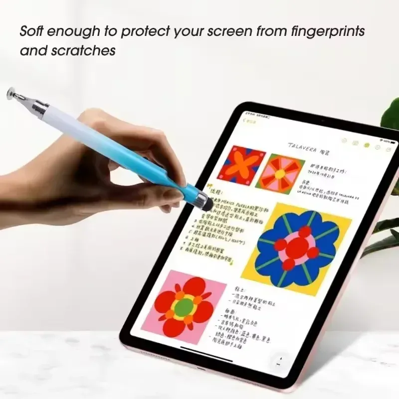 Stylet universel 2 en 1 pour tablette et smartphone Android et iOS, stylet pour iPad, stylet pour tablette graphique, stylet à écran tactile capacitif 4