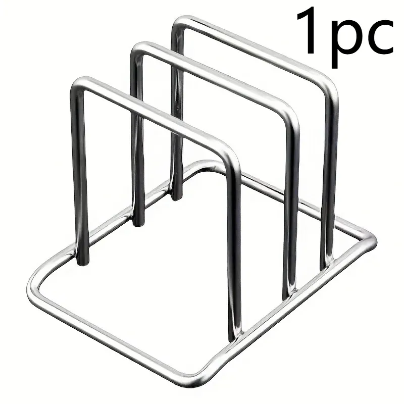 Organisateur de couvercles et planches à découper en acier inoxydable, gain de place, 1/2/3 pièces - Support de comptoir robuste pour cuisine 9
