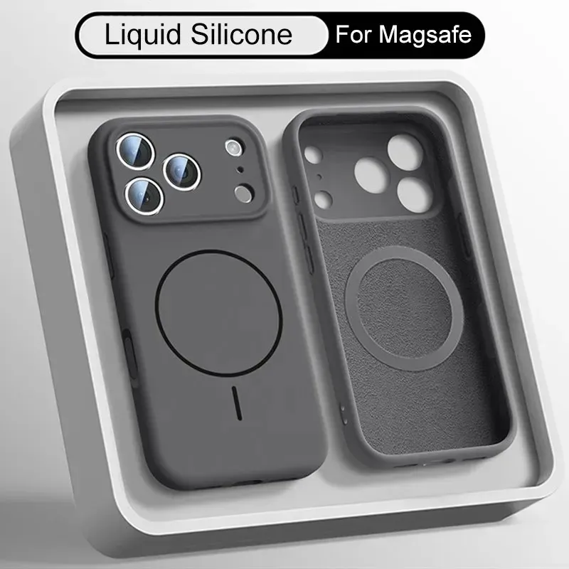 Coque en silicone liquide magnétique, détail