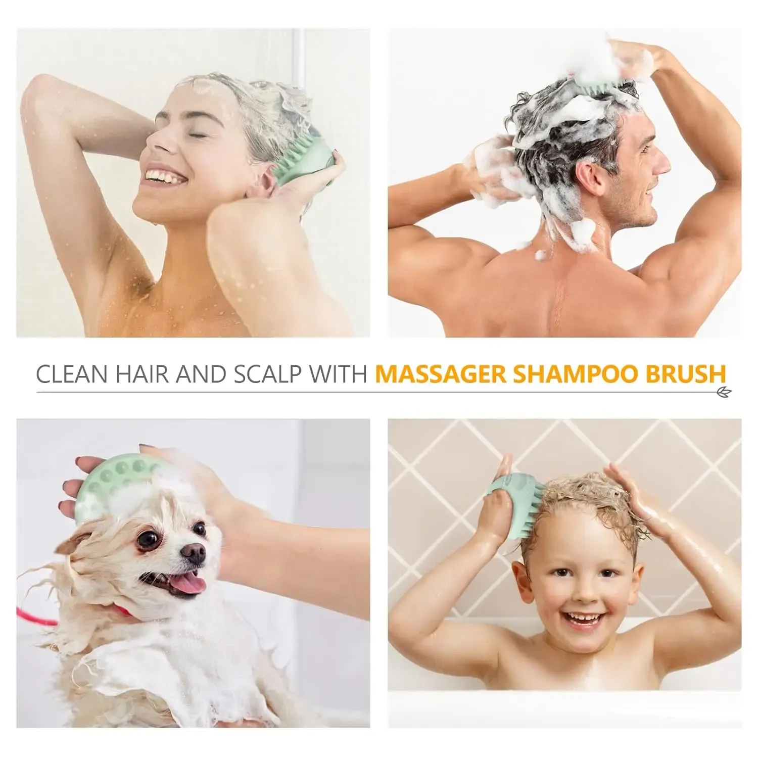 Brosse de soin pour tous types de cheveux