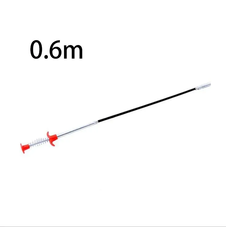 Déboucheur flexible multifonction 90/160 cm pour canalisations, outil de nettoyage et de récupération de cheveux 9
