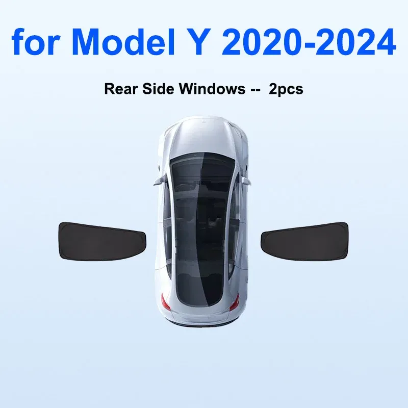 Pare-soleil pour Tesla Model Y Juniper 2025-2026, pare-brise avant avec protection de confidentialité pour fenêtres latérales, idéal pour le camping 9