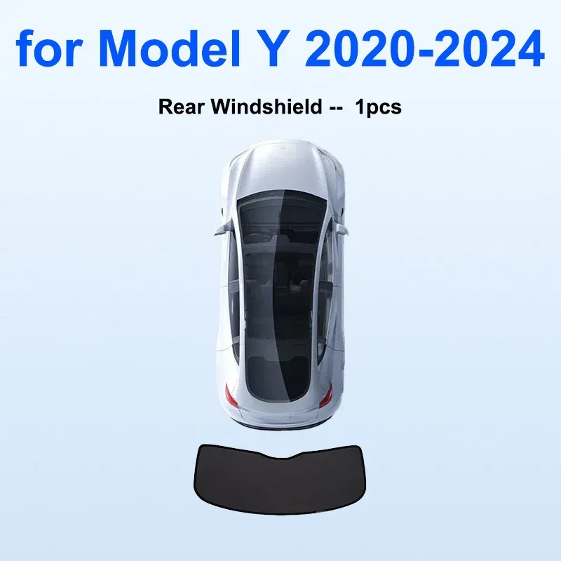 Pare-soleil pour Tesla Model Y Juniper 2025-2026, pare-brise avant avec protection de confidentialité pour fenêtres latérales, idéal pour le camping 13