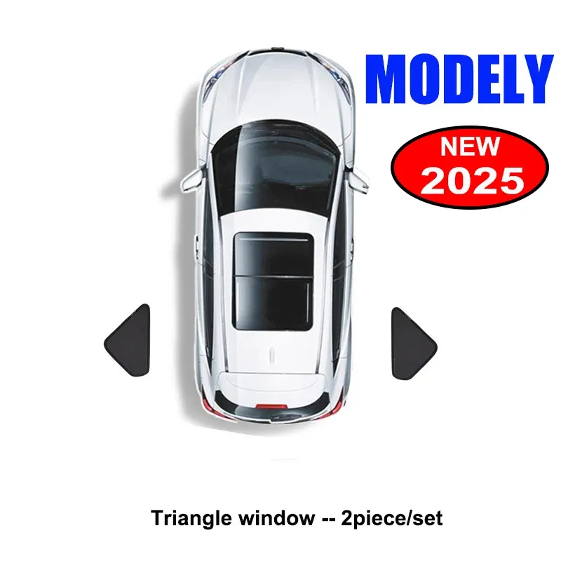 Pare-soleil pour Tesla Model Y Juniper 2025-2026, pare-brise avant avec protection de confidentialité pour fenêtres latérales, idéal pour le camping 18