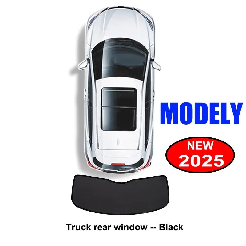 Pare-soleil pour Tesla Model Y Juniper 2025-2026, pare-brise avant avec protection de confidentialité pour fenêtres latérales, idéal pour le camping 20