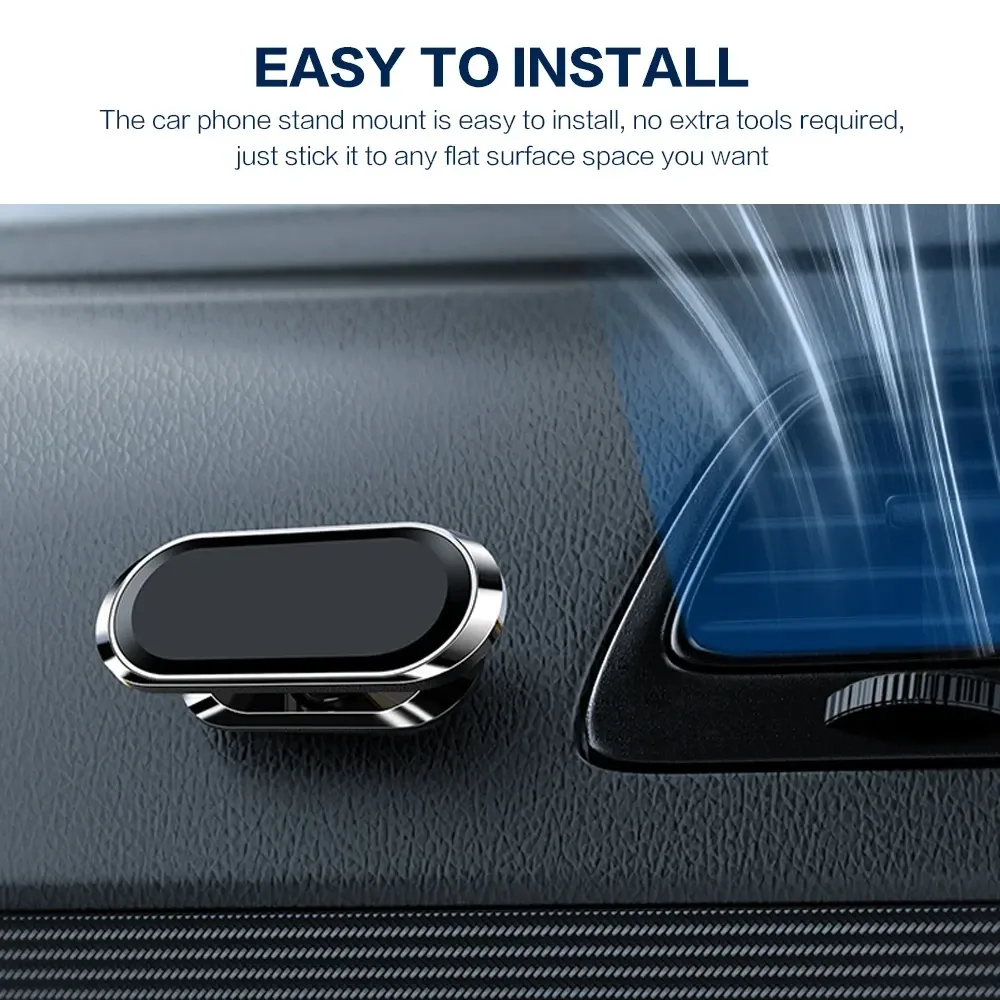 Support magnétique de téléphone pour voiture, rotation à 360° 4
