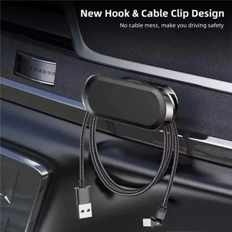 Support magnétique de téléphone pour voiture, rotation à 360° 6