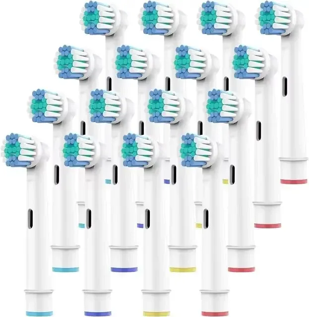 Têtes de brosse de rechange à poils souples pour brosse à dents électrique – Lot de 4, 12, 16 ou 20 – Compatibles Oral-B et Braun Professional 8
