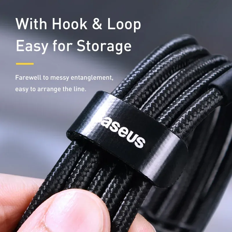 Câble USB-C vers USB-C Baseus 100 W, charge rapide PD, 5 A, pour iPhone 17, MacBook, Samsung et Xiaomi 6