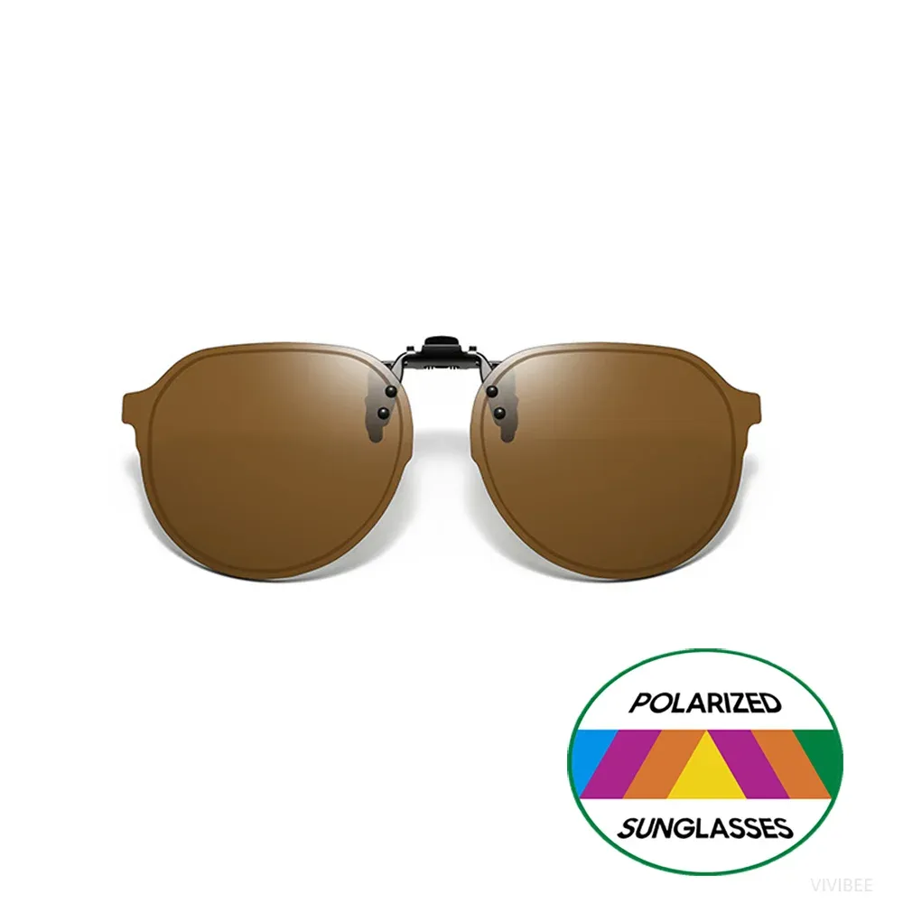 VIVIBEE Clip relevable pour lunettes de soleil polarisées, homme et femme, conduite et pêche, protection UV400, vision nocturne 11