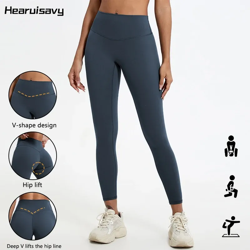 Leggings de sport taille haute pour femmes Hearuisavy, tissu ultra doux, effet push-up - Image 1