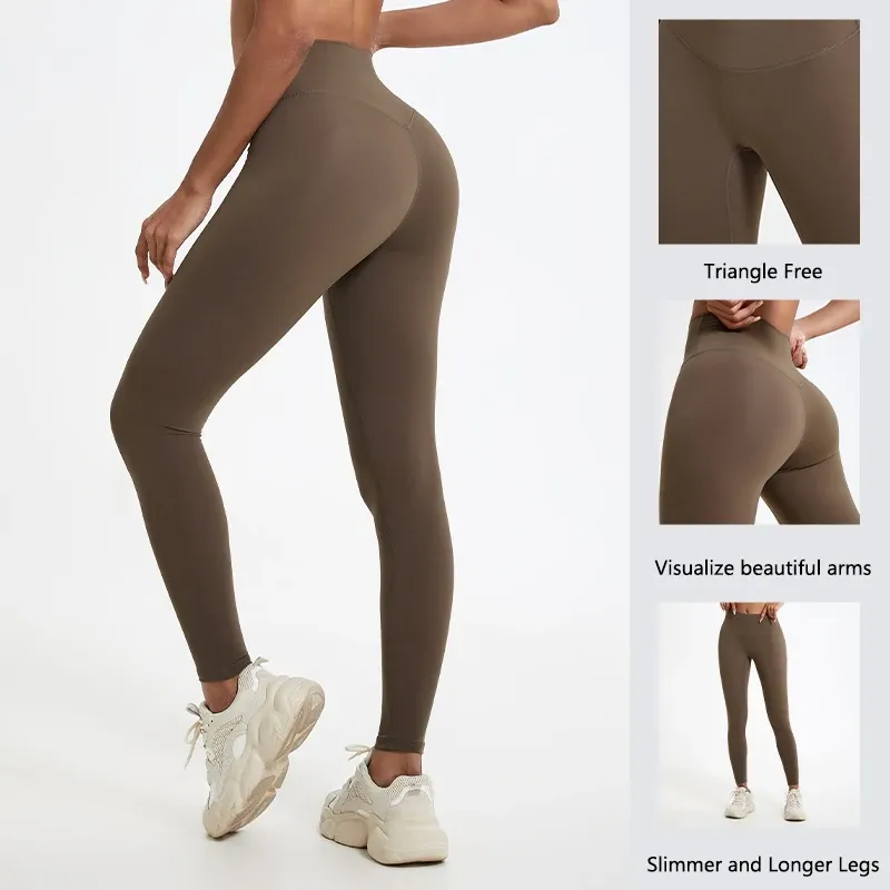 Leggings de sport taille haute pour femmes Hearuisavy, tissu ultra doux, effet push-up 2