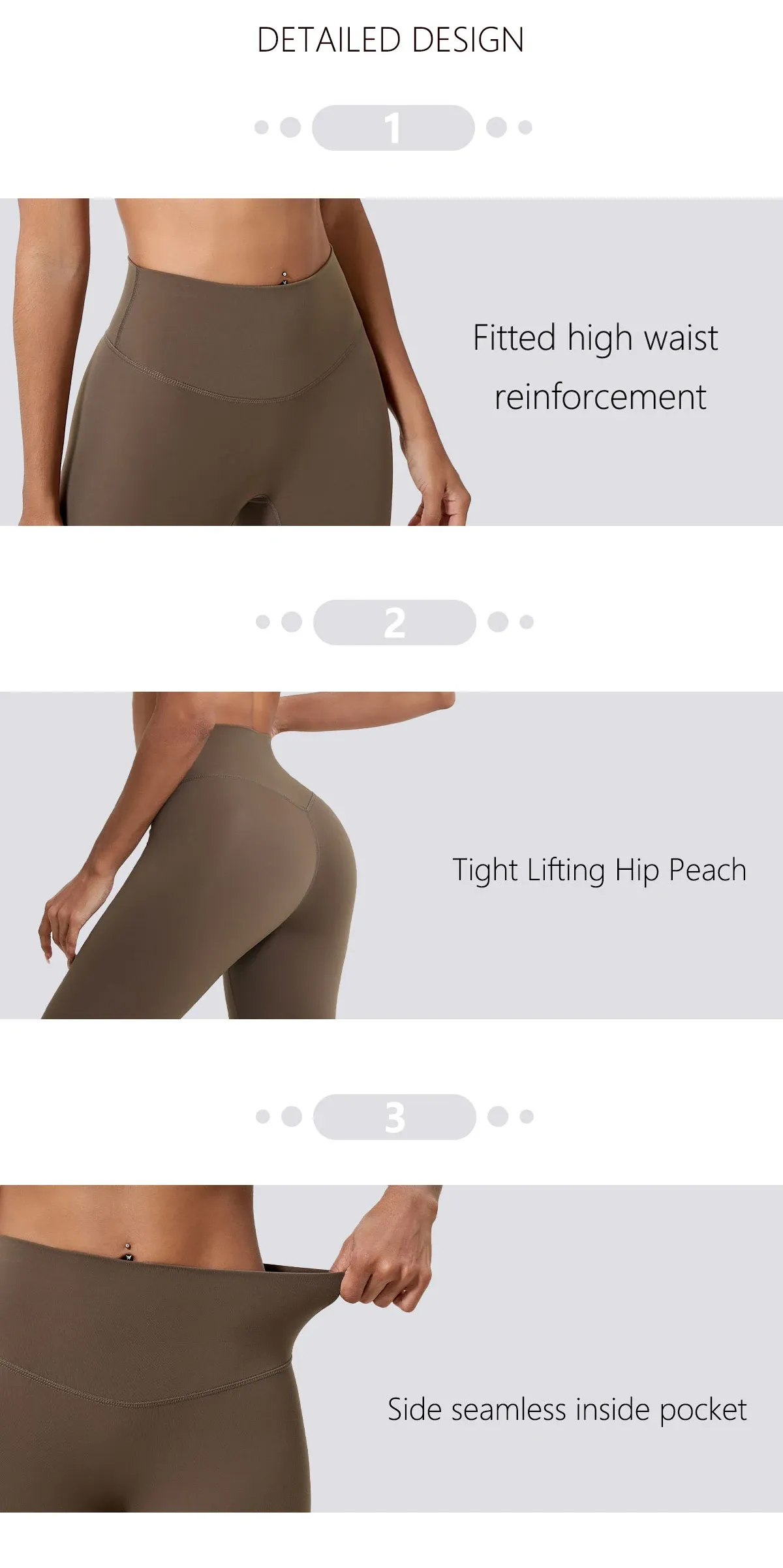 Leggings Hearuisavy porté en situation d'entraînement
