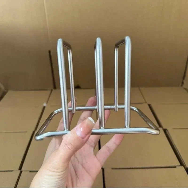 Support de planche à découper et couvercle de casserole en acier inoxydable, 1 pièce, pour cuisine, organisateur de planches à découper stable, pour bureau 4