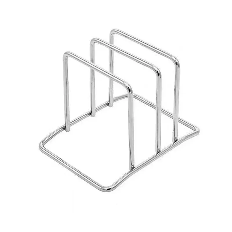Support de planche à découper et couvercle de casserole en acier inoxydable, 1 pièce, pour cuisine, organisateur de planches à découper stable, pour bureau 7