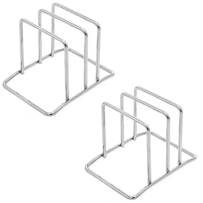 Support de planche à découper et couvercle de casserole en acier inoxydable, 1 pièce, pour cuisine, organisateur de planches à découper stable, pour bureau 8