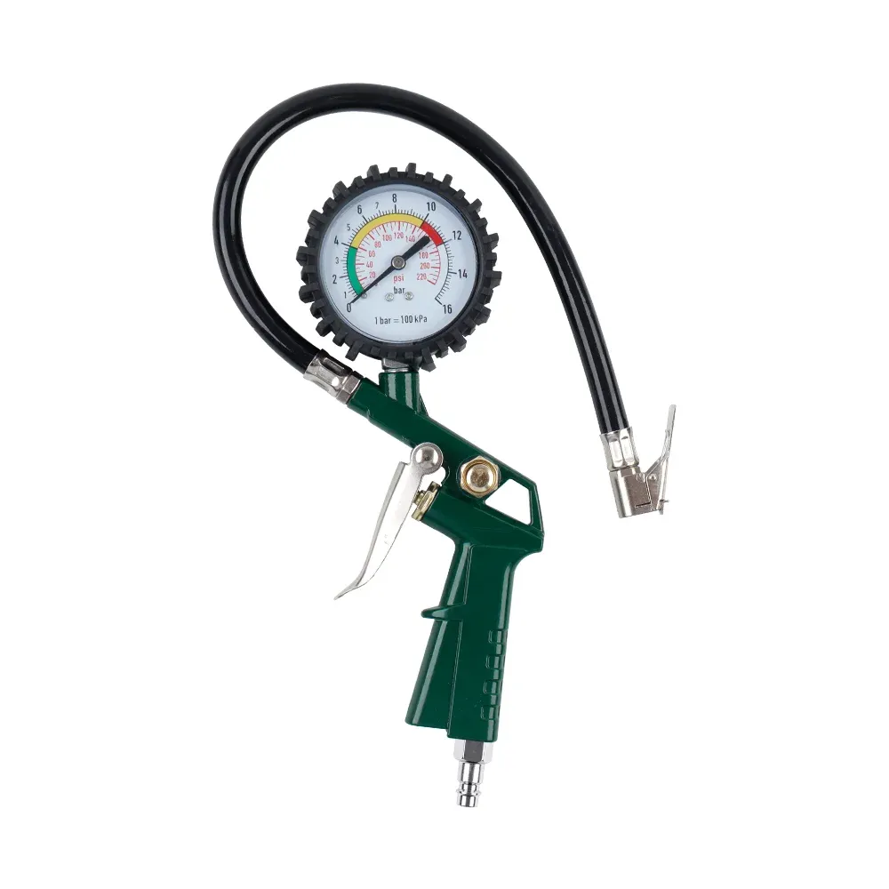 Manomètre de pression des pneus UE pour voiture, moto et SUV, pompe de gonflage 3 en 1, outil de réparation de pneus durable au design à gâchette, disponible en 4 couleurs, compatible avec compresseur d'air 8