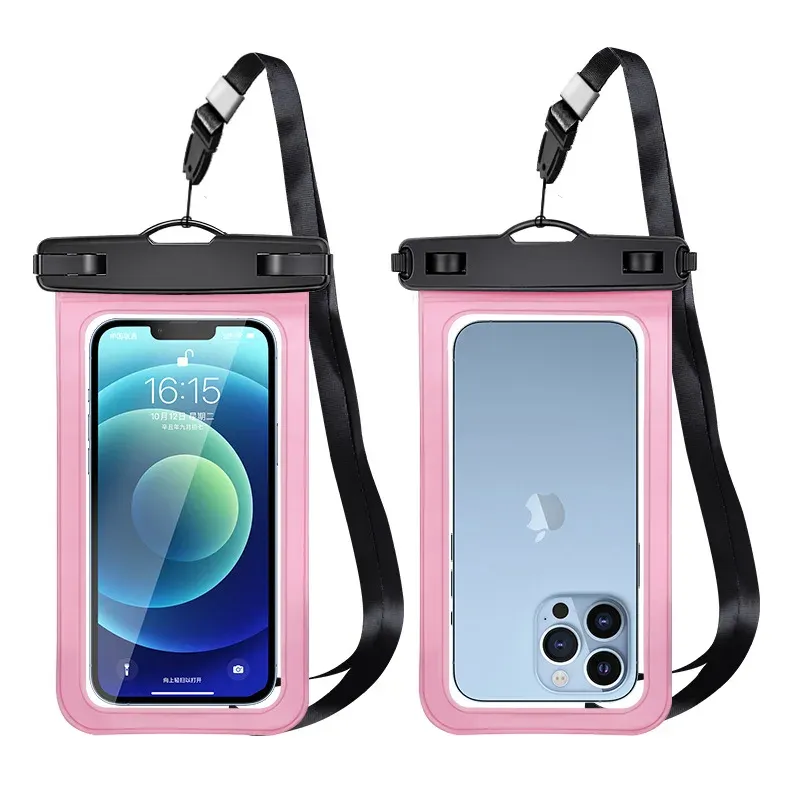Étui étanche pour téléphone IPX8, pochette étanche pour smartphone compatible iPhone et Samsung, écran jusqu'à 6,8 pouces 8