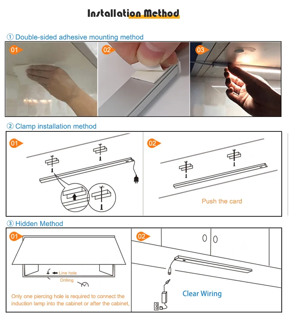 Lumière LED de cuisine en détail