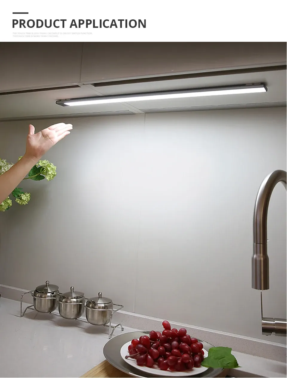 Finition aluminium de la lumière LED