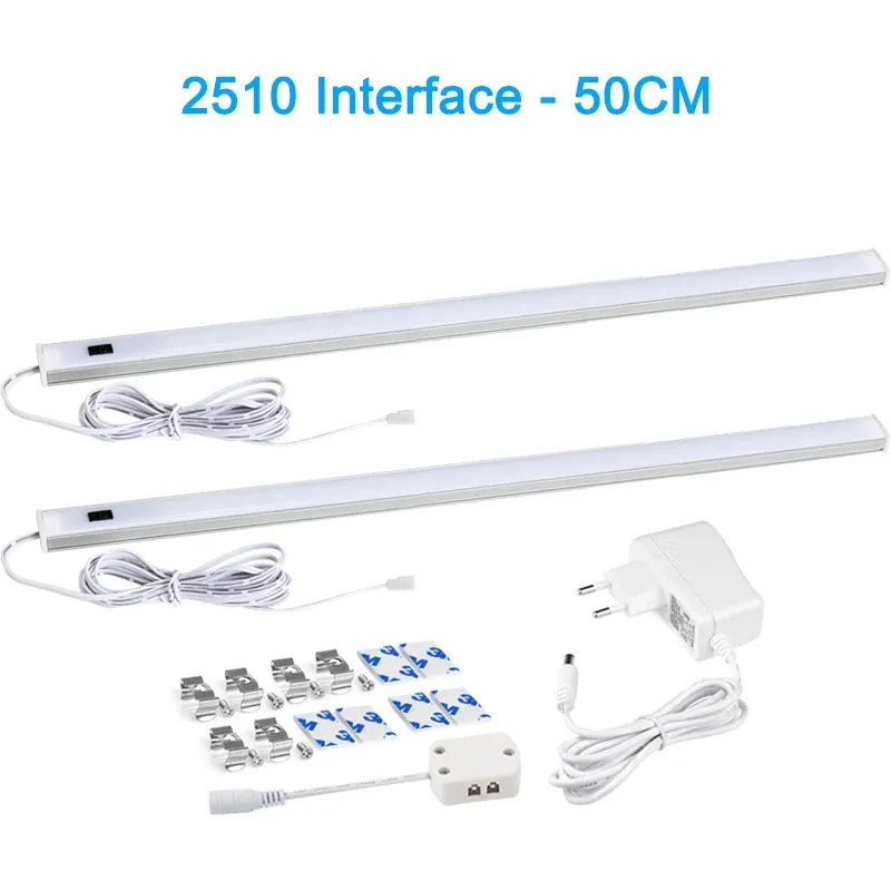 Lampe LED sous-meuble à capteur de mouvement PIR et interrupteur de balayage manuel pour cuisine et placard, 30/40/50 cm 17