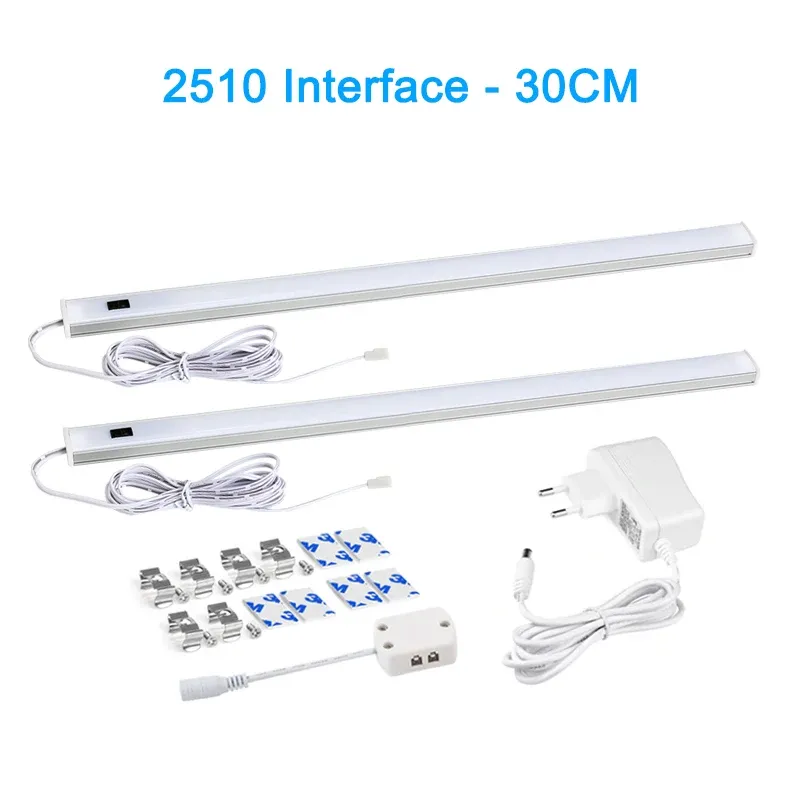 Lampe LED sous-meuble à capteur de mouvement PIR et interrupteur de balayage manuel pour cuisine et placard, 30/40/50 cm 10