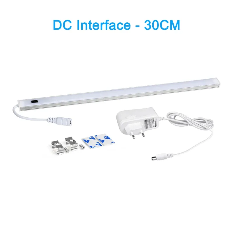 Lampe LED sous-meuble à capteur de mouvement PIR et interrupteur de balayage manuel pour cuisine et placard, 30/40/50 cm 7