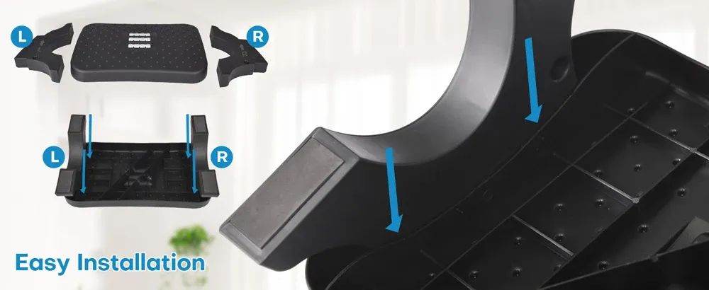Repose-pieds ergonomique en situation de bureau