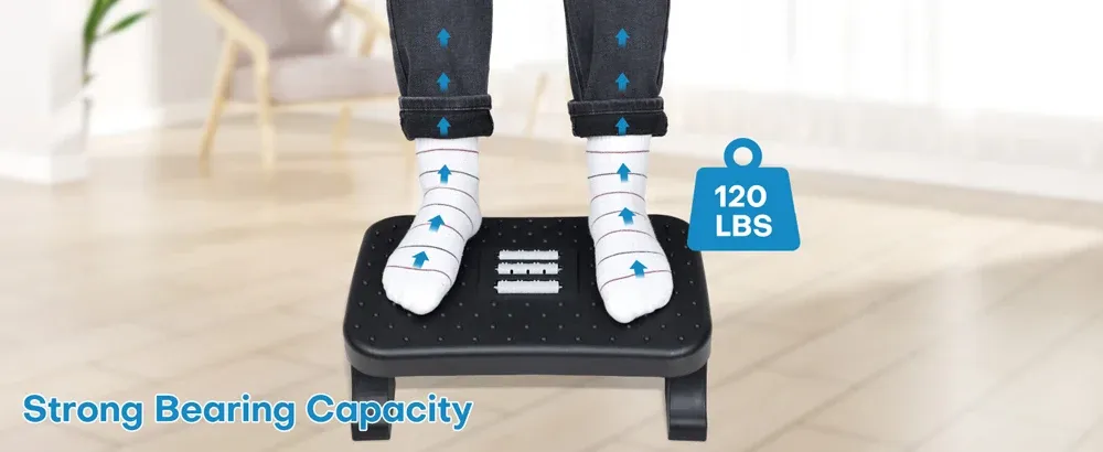 Repose-pieds ergonomique, finition et détails