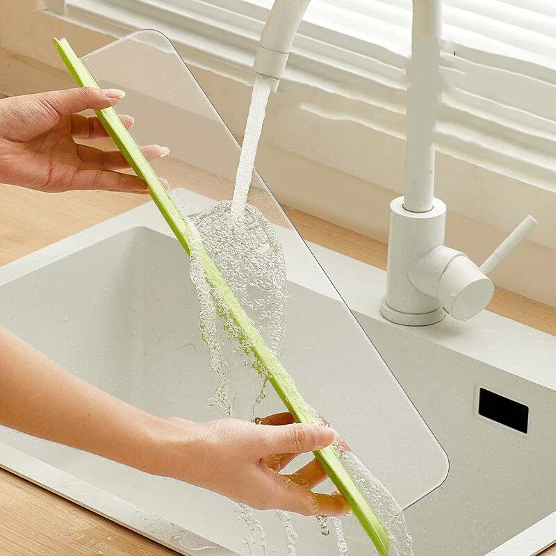 Pare-éclaboussures en silicone pour évier de cuisine, avec ventouse et déflecteur anti-eau 3