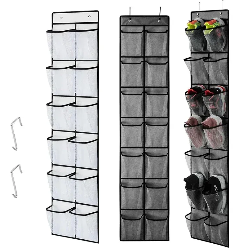 ConfronShoe Pantoufles à Poches en Maille Respirante, Chaussures de Porte, Grandes, Rangement, Évaluation Over 12/14