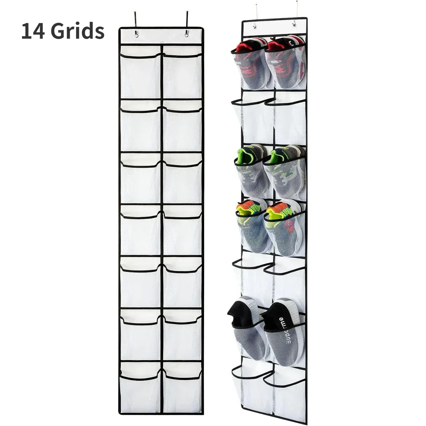 ConfronShoe Pantoufles à Poches en Maille Respirante, Chaussures de Porte, Grandes, Rangement, Évaluation Over 12/14 8