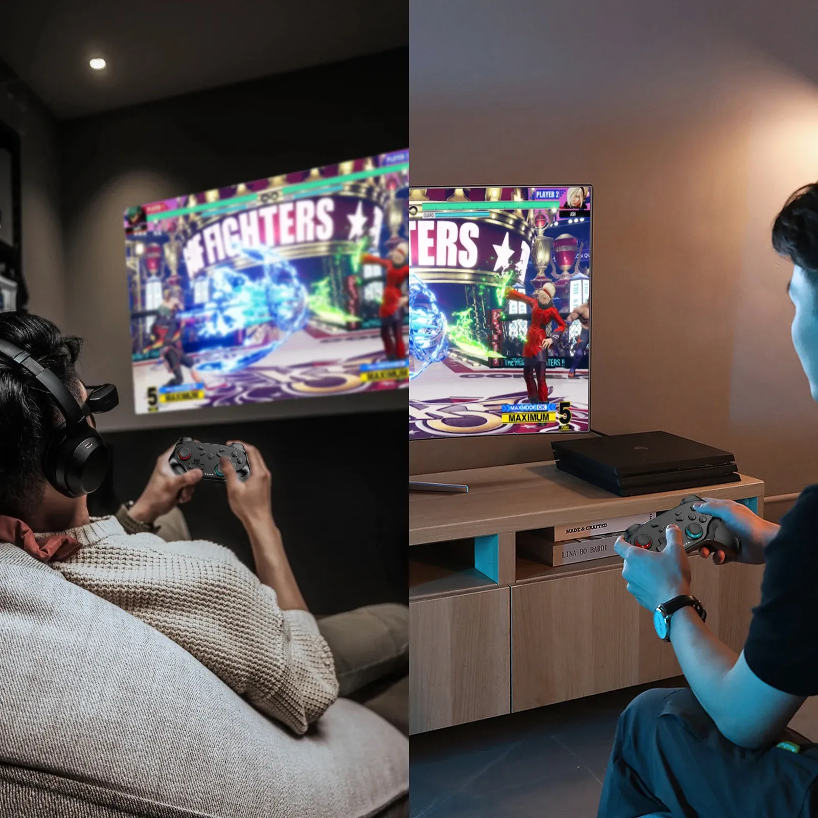 Manette de jeu sans fil Bluetooth pour Switch, iOS et Android, avec fonction Turbo et vibrations 6