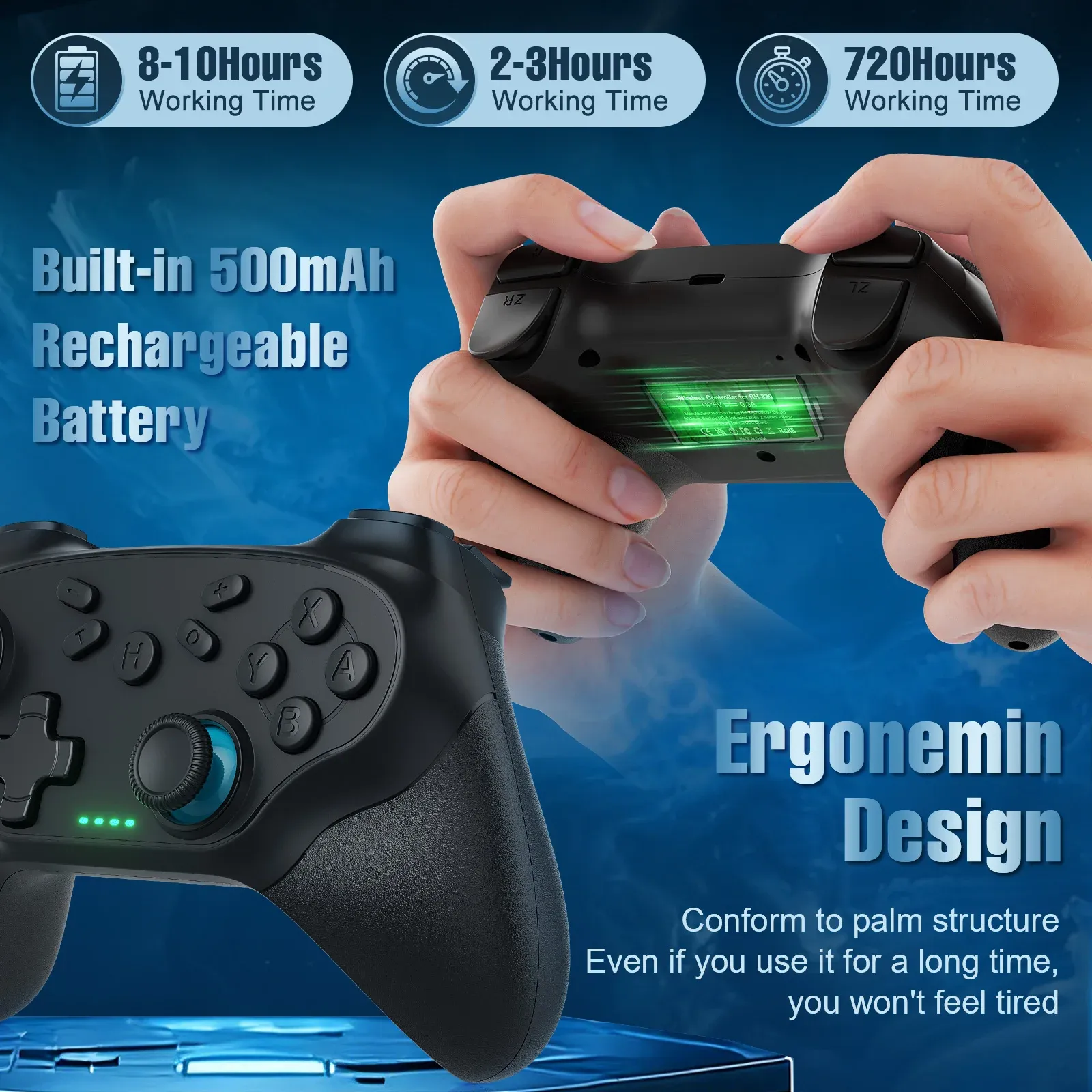 Manette de jeu sous un autre angle