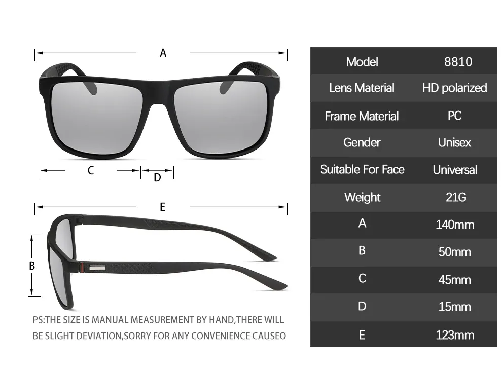Lunettes de soleil carrées, ambiance voyage